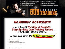 Tablet Screenshot of dirtcheapguntraining.com